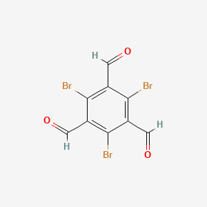 molecular formula C9H3Br3O3 B1600804 2,4,6-tribromobenzene-1,3,5-tricarbaldehyde CAS No. 191529-09-6