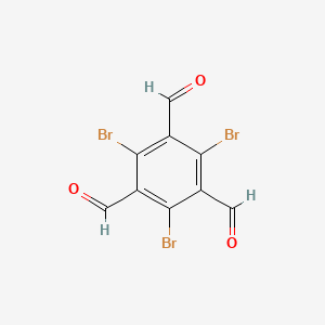 molecular formula C9H3Br3O3 B1600804 1,3,5-Benzenetricarboxaldehyde, 2,4,6-tribromo- CAS No. 191529-09-6