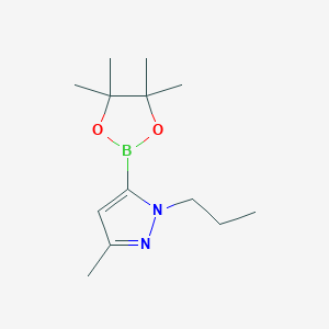 molecular formula C13H23BN2O2 B1600805 3-methyl-1-propyl-5-(4,4,5,5-tetramethyl-1,3,2-dioxaborolan-2-yl)-1H-pyrazole CAS No. 847818-80-8