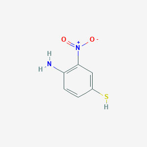 molecular formula C6H6N2O2S B1600809 Benzenethiol, 4-amino-3-nitro- CAS No. 80983-47-7