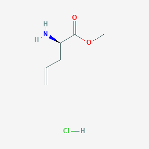 molecular formula C6H12ClNO2 B1600812 (R)-Methyl 2-aminopent-4-enoate hydrochloride CAS No. 217440-34-1