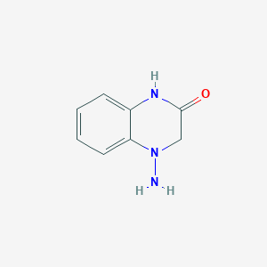 molecular formula C8H9N3O B1600824 4-Amino-3,4-dihydroquinoxalin-2(1H)-one CAS No. 87973-61-3