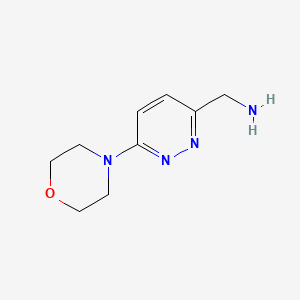 molecular formula C9H14N4O B1600826 (6-Morpholinopyridazin-3-yl)methanamine CAS No. 344413-28-1
