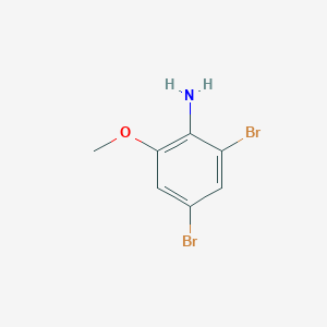molecular formula C7H7Br2NO B1600830 2,4-二溴-6-甲氧基苯胺 CAS No. 88149-47-7