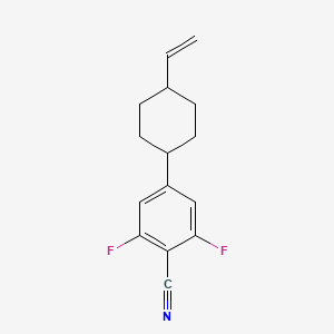 molecular formula C15H15F2N B1600834 trans-2,6-Difluoro-4-(4-vinyl-cyclohexyl)-benzonitrile CAS No. 337366-98-0