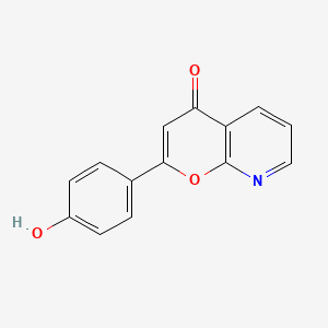 molecular formula C14H9NO3 B1600840 2-(4-Hydroxyphenyl)pyrano[2,3-b]pyridin-4-one CAS No. 884500-72-5