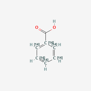 molecular formula C7H6O2 B1600851 Benzoic acid-ring-UL-14C CAS No. 74920-45-9