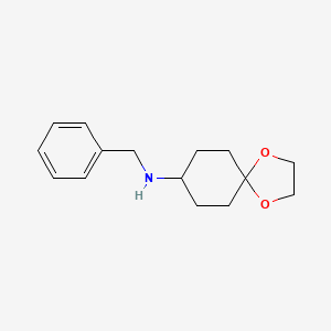 molecular formula C15H21NO2 B1600854 N-benzyl-1,4-dioxaspiro[4.5]decan-8-amine CAS No. 131511-13-2