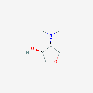 molecular formula C6H13NO2 B1600874 (3R,4R)-4-(Dimethylamino)oxolan-3-ol CAS No. 30197-51-4