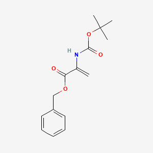 molecular formula C15H19NO4 B1600879 tert-Butyl 1-((benzyloxy)carbonyl)vinylcarbamate CAS No. 94882-75-4