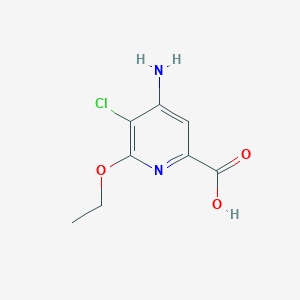 molecular formula C8H9ClN2O3 B1600882 4-Amino-5-chloro-6-ethoxypicolinic acid CAS No. 904311-15-5