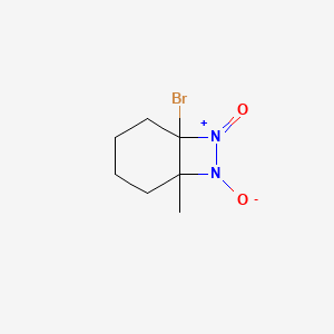 molecular formula C7H11BrN2O2 B1600889 7,8-Diazabicyclo[4.2.0]oct-7-ene, 1-bromo-6-methyl-, 7,8-dioxide CAS No. 56906-22-0