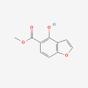 molecular formula C10H8O4 B1600896 Methyl 4-hydroxy-1-benzofuran-5-carboxylate CAS No. 60077-57-8