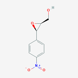 molecular formula C9H9NO4 B160091 Oxiranemethanol, 3-(4-nitrophenyl)-, trans-(-)- CAS No. 1885-07-0