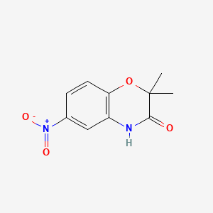 molecular formula C10H10N2O4 B1600924 2,2-Dimethyl-6-nitro-2H-benzo[B][1,4]oxazin-3(4H)-one CAS No. 85160-84-5