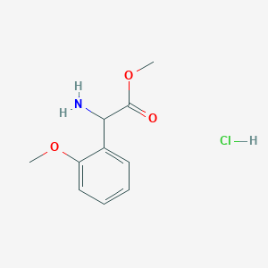 molecular formula C10H14ClNO3 B1600929 Methyl amino(2-methoxyphenyl)acetate hydrochloride CAS No. 390815-44-8