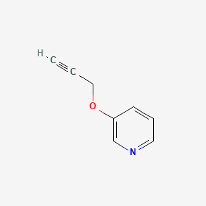 molecular formula C8H7NO B1600930 3-(Prop-2-ynyloxy)pyridine CAS No. 69022-70-4