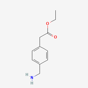 molecular formula C11H15NO2 B1600936 Ethyl 2-(4-(aminomethyl)phenyl)acetate CAS No. 62910-48-9