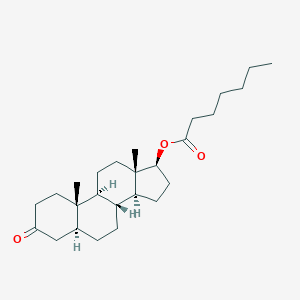 molecular formula C26H42O3 B160094 Stanolone enanthate CAS No. 33776-88-4