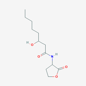 molecular formula C12H21NO4 B1600940 N-(3-Hydroxyoctanoyl)-DL-homoserine lactone CAS No. 853799-77-6