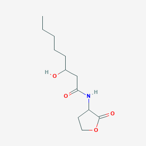 molecular formula C12H21NO4 B1600940 3-Hydroxy-N-(2-oxotetrahydrofuran-3-yl)octanamide CAS No. 853799-77-6