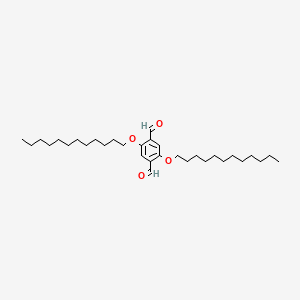 molecular formula C32H54O4 B1600965 1,4-Benzenedicarboxaldehyde, 2,5-bis(dodecyloxy)- CAS No. 123415-45-2