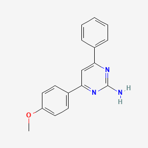 4-(4-Methoxyphenyl)-6-phenylpyrimidin-2-amine