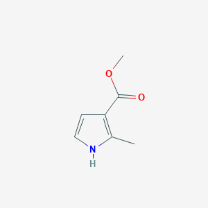 molecular formula C7H9NO2 B1600982 Methyl 2-methyl-1H-pyrrole-3-carboxylate CAS No. 3168-85-2
