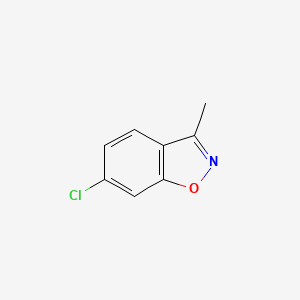 molecular formula C8H6ClNO B1600992 6-Chloro-3-methyl-1,2-benzoxazole CAS No. 66033-73-6