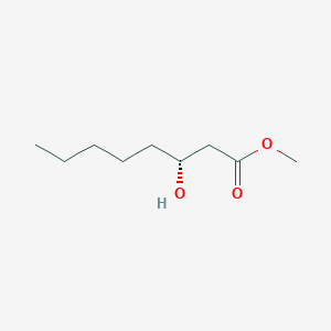 molecular formula C9H18O3 B1601000 Octanoic acid, 3-hydroxy-, methyl ester, (3R)- CAS No. 78672-90-9