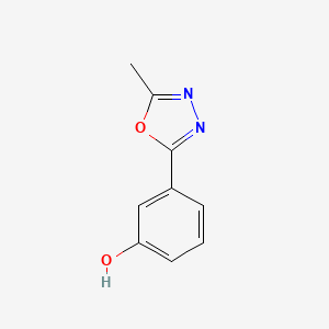 molecular formula C9H8N2O2 B1601026 3-(5-Methyl-1,3,4-oxadiazol-2-yl)phenol CAS No. 79463-11-9