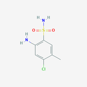 molecular formula C7H9ClN2O2S B1601028 2-Amino-4-chloro-5-methylbenzenesulfonamide CAS No. 55825-29-1