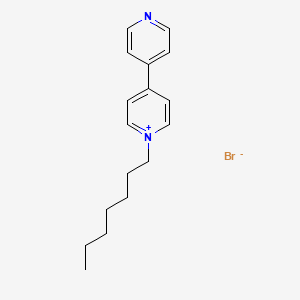 molecular formula C17H23BrN2 B1601041 1-Heptyl-4-(4-pyridyl)pyridinium bromide CAS No. 39127-10-1