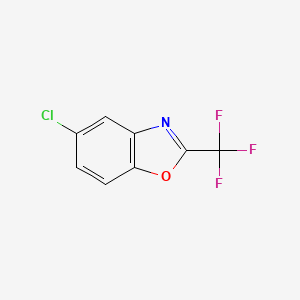 molecular formula C8H3ClF3NO B1601050 5-Chloro-2-(trifluoromethyl)benzo[d]oxazole CAS No. 93416-20-7