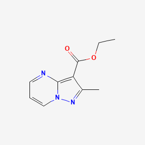molecular formula C10H11N3O2 B1601052 Ethyl 2-methylpyrazolo[1,5-A]pyrimidine-3-carboxylate CAS No. 96319-21-0