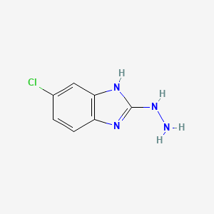 molecular formula C7H7ClN4 B1601053 6-chloro-2-hydrazino-1H-benzimidazole CAS No. 99122-11-9