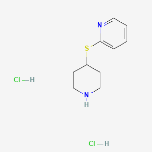 molecular formula C10H16Cl2N2S B1601059 2-(Piperidin-4-ylsulfanyl)pyridine dihydrochloride CAS No. 99202-39-8