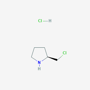 molecular formula C5H11Cl2N B1601060 (S)-2-(Chloromethyl)pyrrolidine hydrochloride CAS No. 35120-33-3