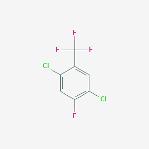 molecular formula C7H2Cl2F4 B1601061 1,4-Dichloro-2-fluoro-5-(trifluoromethyl)benzene CAS No. 89634-77-5