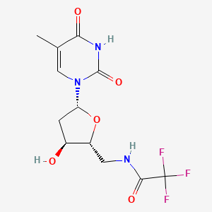 molecular formula C12H14F3N3O5 B1601069 5'-Trifluoroacetamido-5'-deoxythymidine CAS No. 55812-00-5
