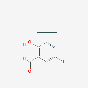 molecular formula C11H13IO2 B1601077 3-(tert-butyl)-2-hydroxy-5-iodobenzaldehyde CAS No. 83816-59-5