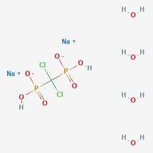 molecular formula CH6Cl2NaO7P2 B160108 CID 156588510 CAS No. 88416-50-6