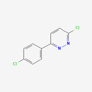 molecular formula C10H6Cl2N2 B1601091 3-Chloro-6-(4-chlorophenyl)pyridazine CAS No. 58059-29-3