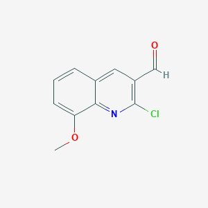 molecular formula C11H8ClNO2 B1601106 2-Chloro-8-methoxyquinoline-3-carbaldehyde CAS No. 73568-28-2
