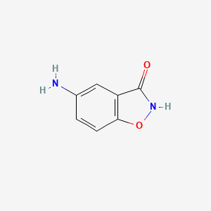 molecular formula C7H6N2O2 B1601107 5-Aminobenzo[d]isoxazol-3(2H)-one CAS No. 73498-28-9