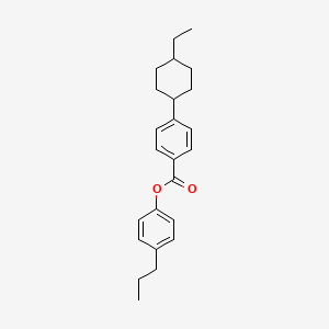 molecular formula C24H30O2 B1601132 4-Propylphenyl 4-(trans-4-ethylcyclohexyl)benzoate CAS No. 104633-43-4