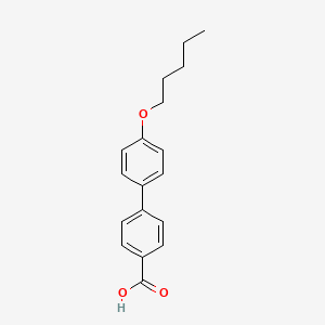 molecular formula C18H20O3 B1601136 4-(Pentyloxy)-4'-biphenylcarboxylic acid CAS No. 59748-15-1