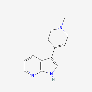 molecular formula C13H15N3 B1601142 3-(1-Methyl-1,2,3,6-tetrahydropyridin-4-yl)-1H-pyrrolo[2,3-b]pyridine CAS No. 325975-67-5