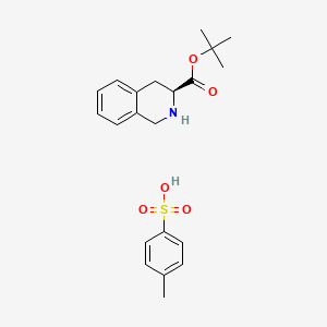 molecular formula C21H27NO5S B1601183 tert-butyl (3S)-1,2,3,4-tetrahydroisoquinoline-3-carboxylate;4-methylbenzenesulfonic acid CAS No. 79276-06-5