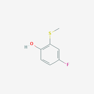 molecular formula C7H7FOS B1601197 4-Fluoro-2-(methylthio)phenol CAS No. 90033-52-6